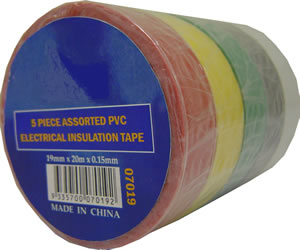 Assorted Insulation Tape 5 Pack  $9.00